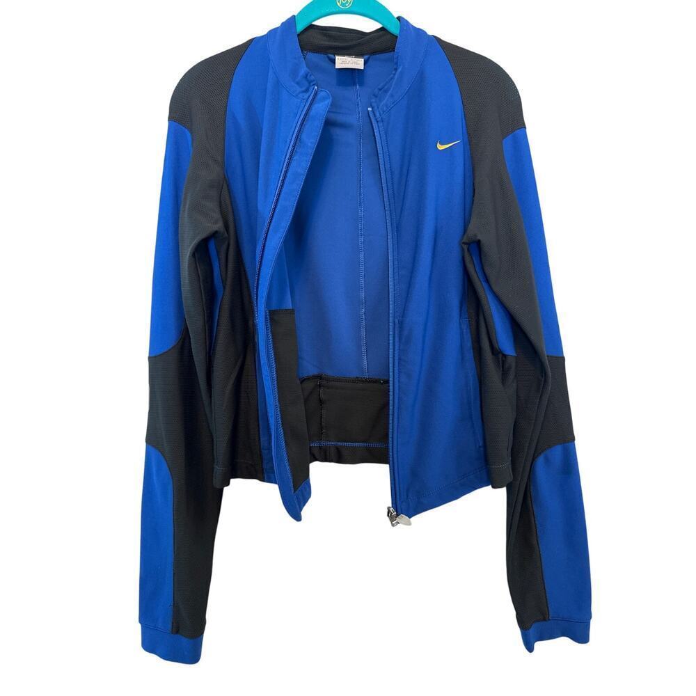 Nike Light Weight Jacket Blue and Black Womens Size Small S - Picture 3 of 10